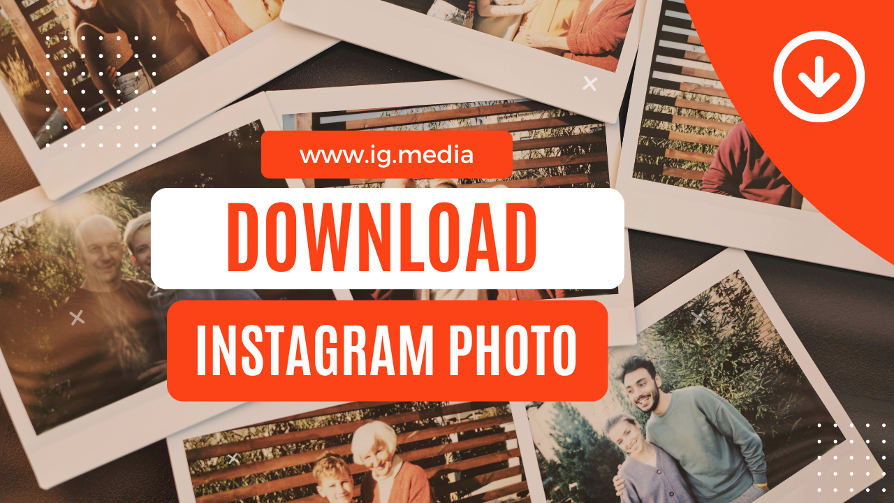Illustration showing safe methods to download Instagram photos in high quality on any device