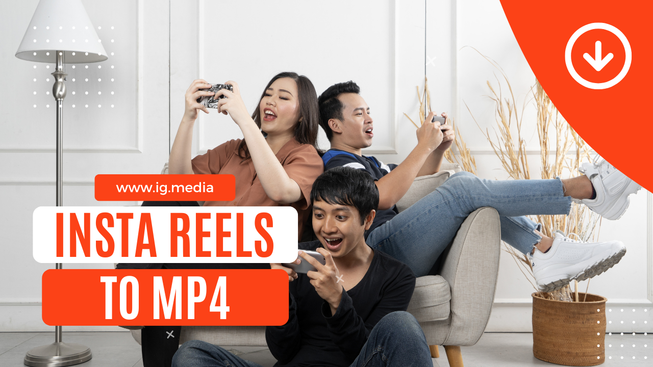 Guide illustrating how to convert Instagram Reels to MP4 format using online tools”