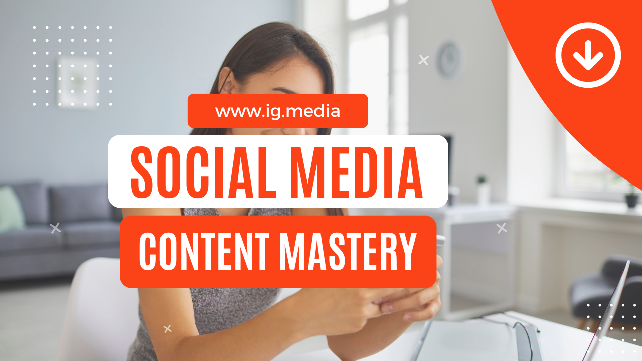 Concept of social media content creation with mobile-based learning and digital tools.