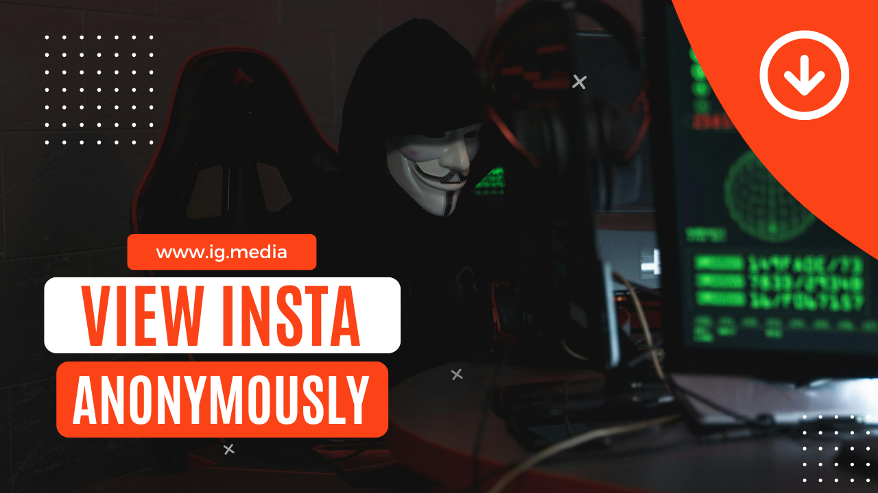 Illustration showing how to view Instagram profiles and stories without logging into an account